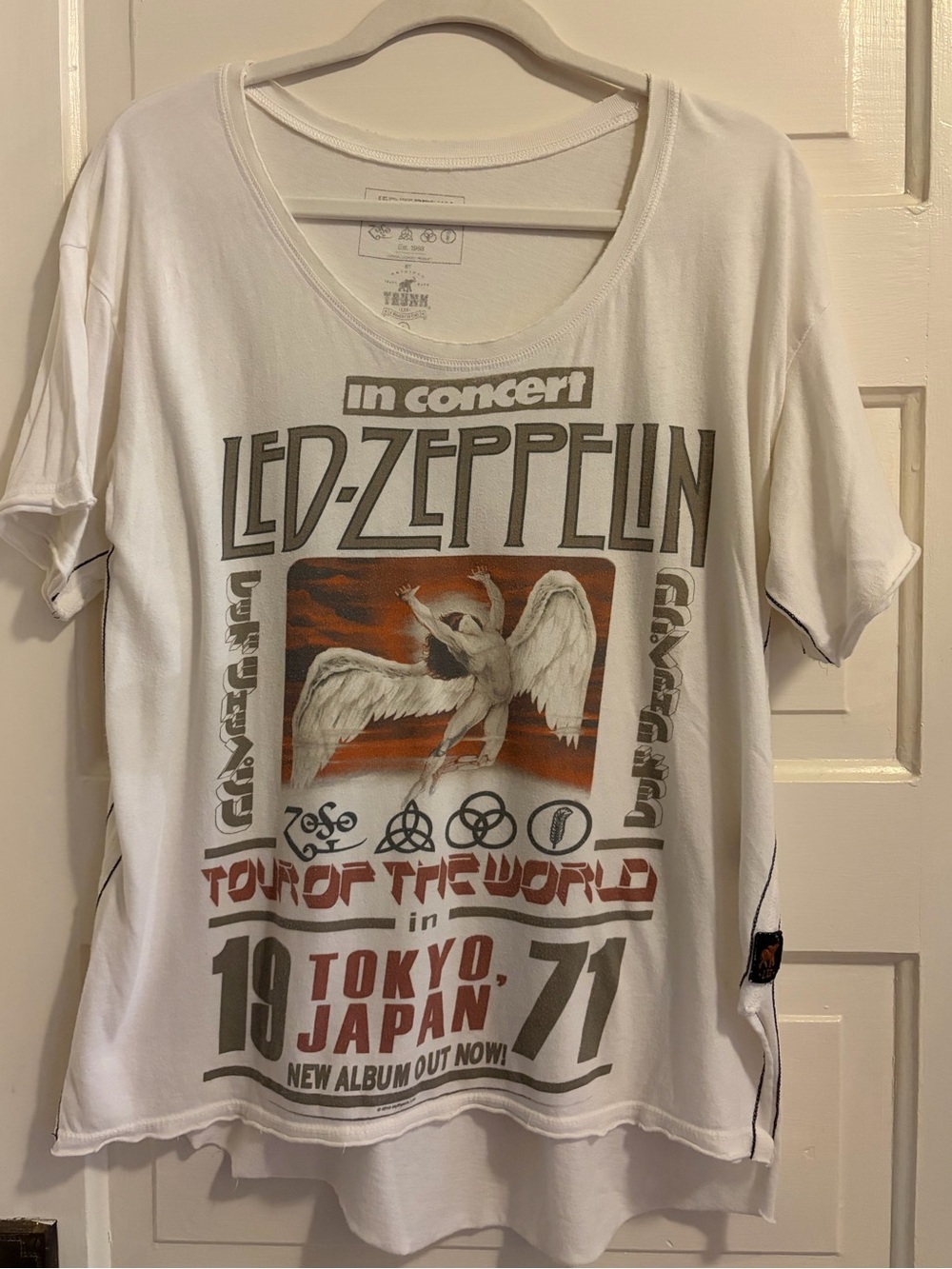 Trunk White Led-Zeppelin Tour Graphic Tee
